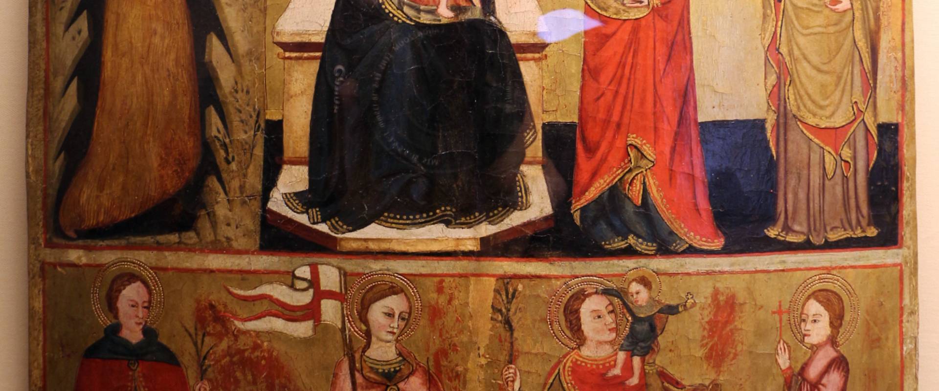Pittore marchigiano, sposalizio mistico di s. caterina e altri santi, xiv-xv secolo foto di Sailko